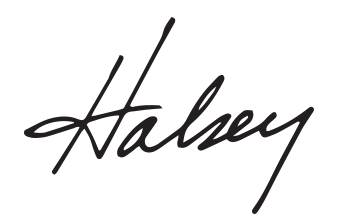 Halsey Signature